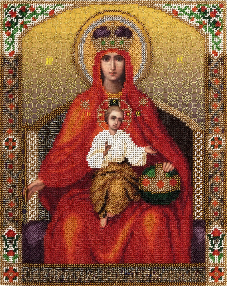 

Вышивка бисером Икона Божией Матери "Державная" ЦМ-1477, 25x30,5 см от Panna