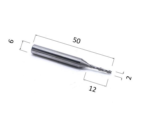 

Фреза спиральная двухзаходная DJTOL N2LX6.212 для станка ЧПУ, N2LX