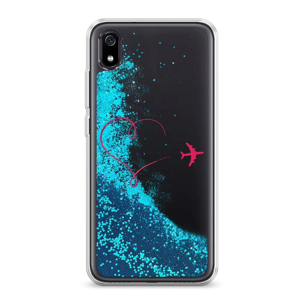 

Чехол Awog на Xiaomi Redmi 7A "Сердце и самолет", Разноцветный, 35493-1