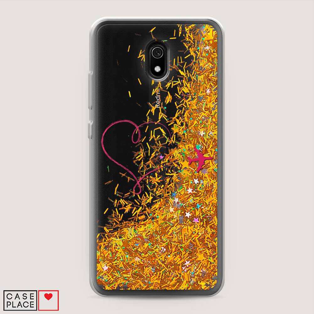 

Чехол Awog на Xiaomi Redmi 8A "Сердце и самолет", Разноцветный, 37290-1