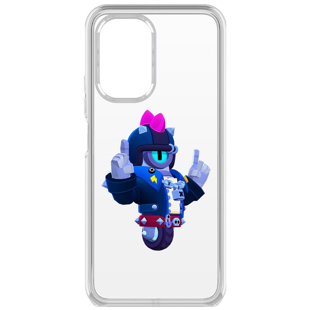 

Чехол-накладка Brawl Stars-Дикий Сту для Poco F3, Прозрачный