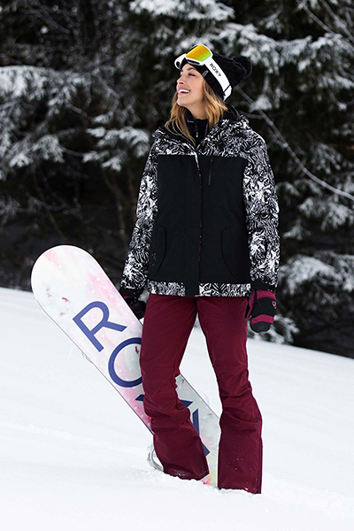 фото Женские сноубордические штаны creek, бордовый, m roxy