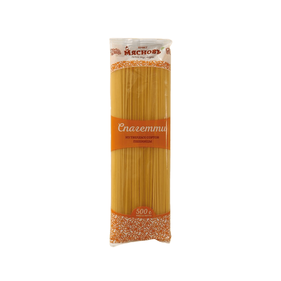 

Макаронные изделия МясновЪ БУФЕТ Спагетти 500 г
