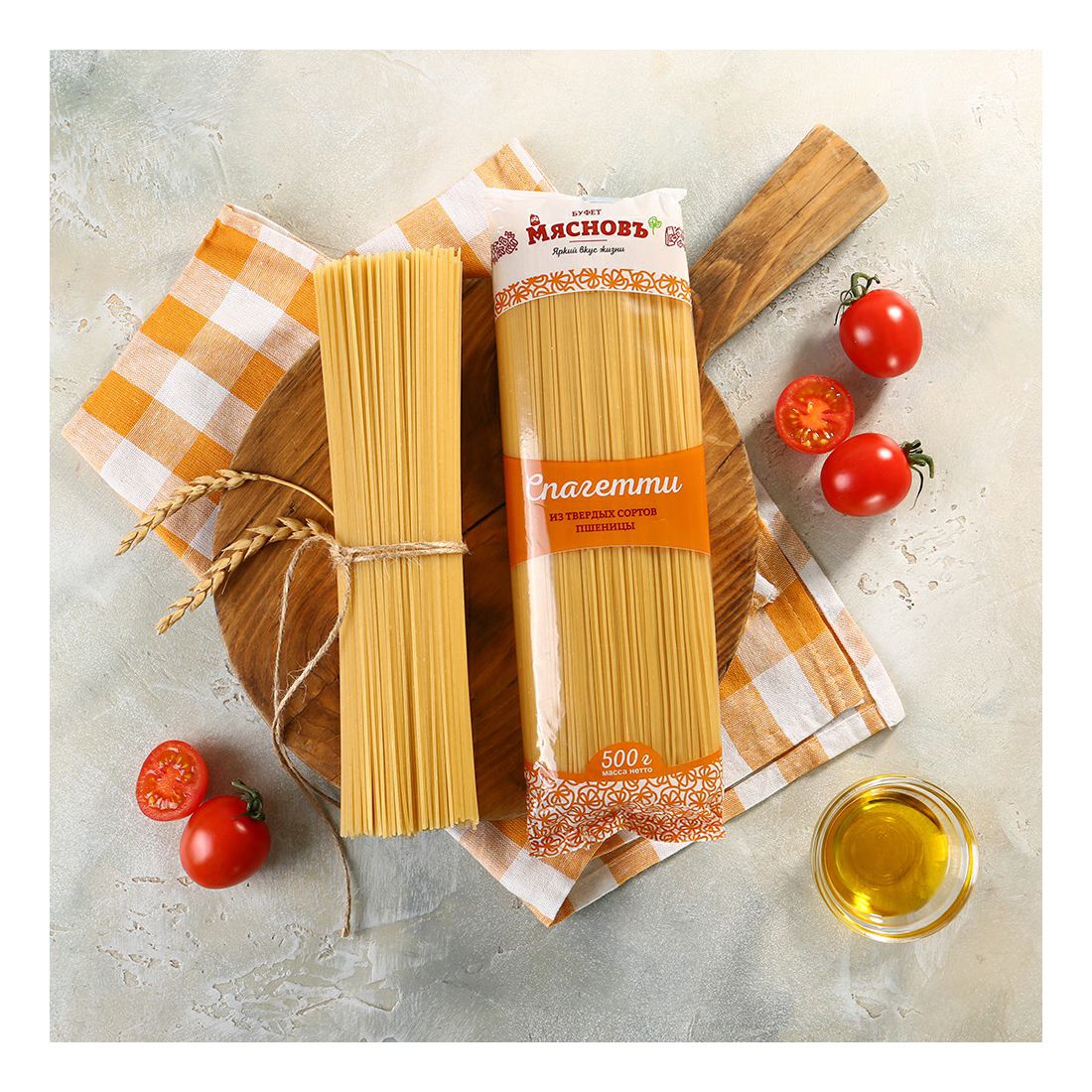 

Макаронные изделия МясновЪ БУФЕТ Спагетти 500 г