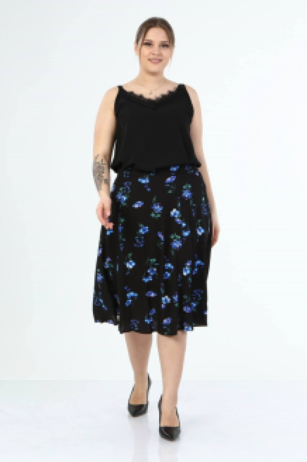 

Юбка женская My Line Moda 885 черная 52 (доставка из-за рубежа), 885