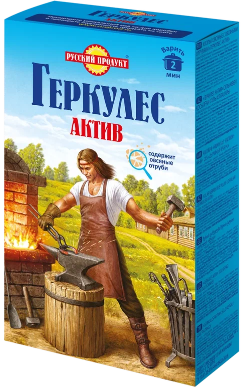 

Геркулес Русский продукт актив с отрубями 500 г