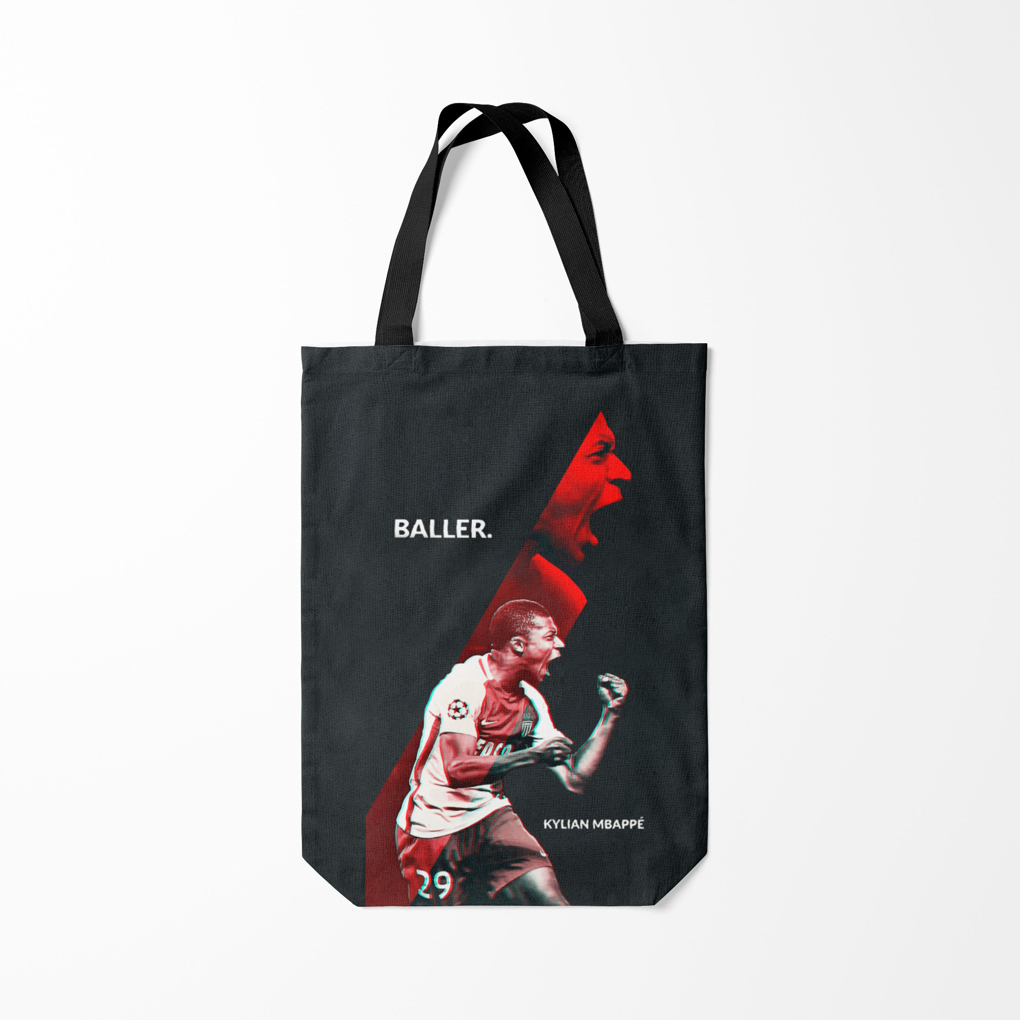 

Сумка шoппер унисекс Burnettie Kylian Mbappe, черный, Kylian Mbappe