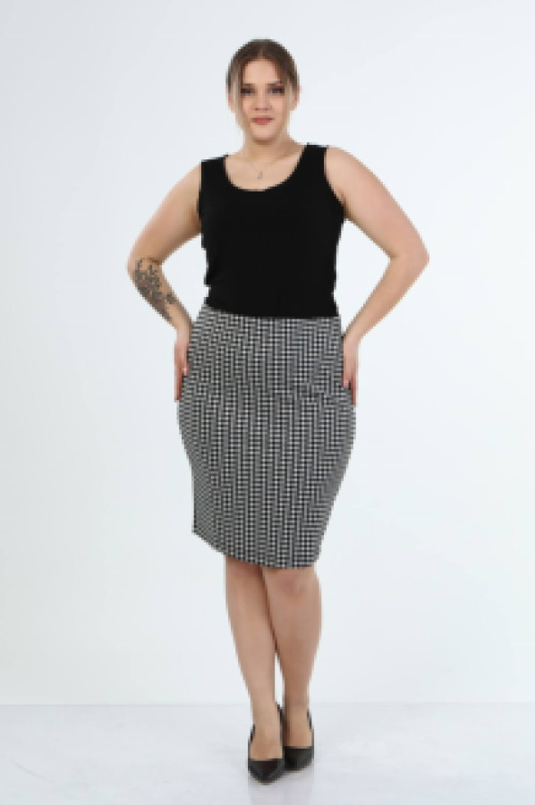 

Юбка женская My Line Moda 896 черная 46 (доставка из-за рубежа), 896