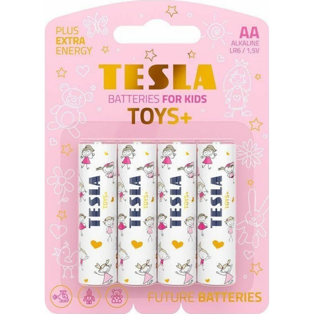 Батарейки Tesla AA TOYS+ GIRL 4 шт. 8594183397764