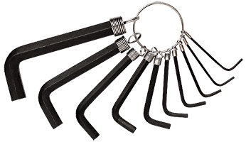 Набор шестигранных ключей 10пр. на кольце Машинариус A2001 пушистик на кольце с карабином
