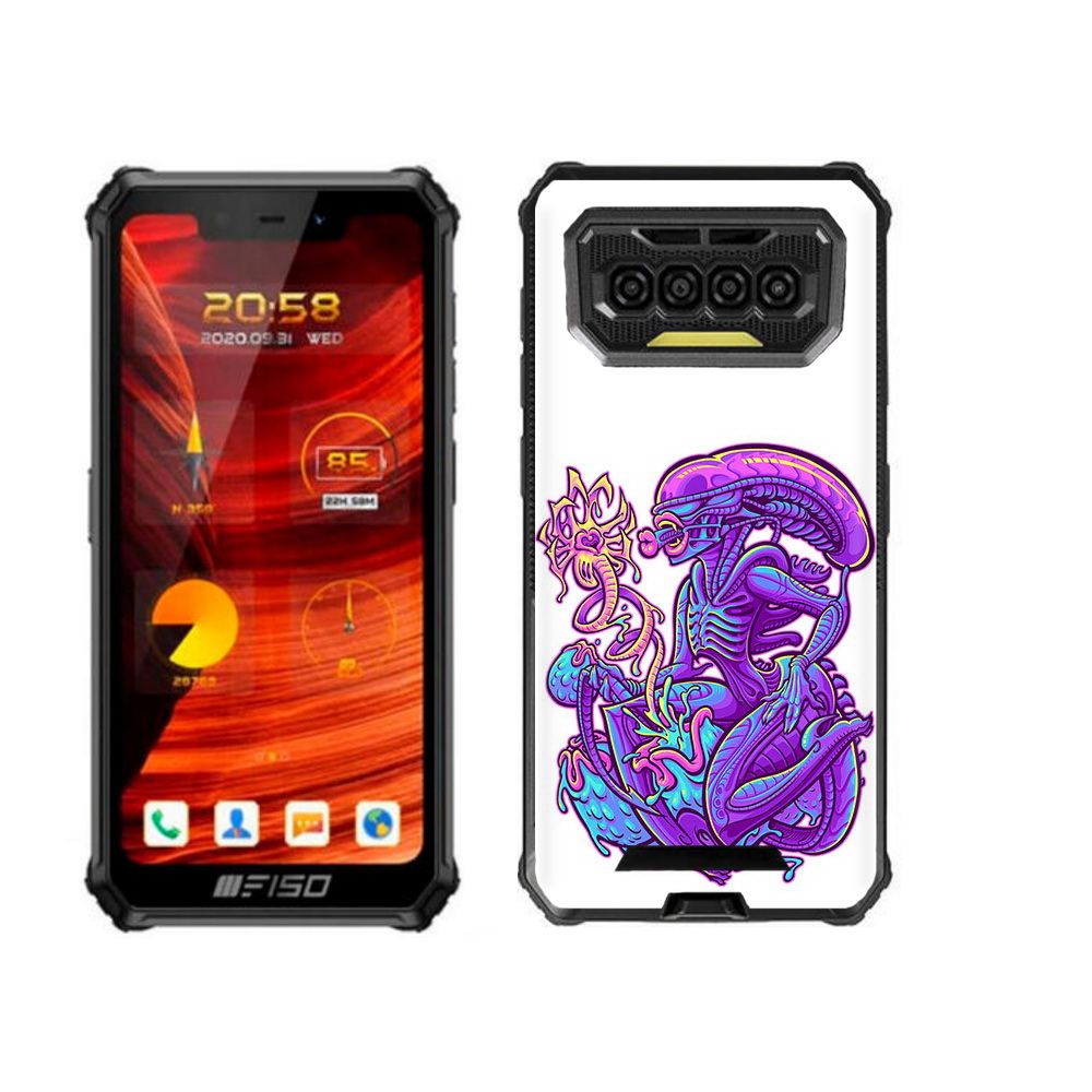 

Чехол бампер MyPads чужой фиолетовый цвет для Oukitel F150 Bison, Прозрачный, Tocco