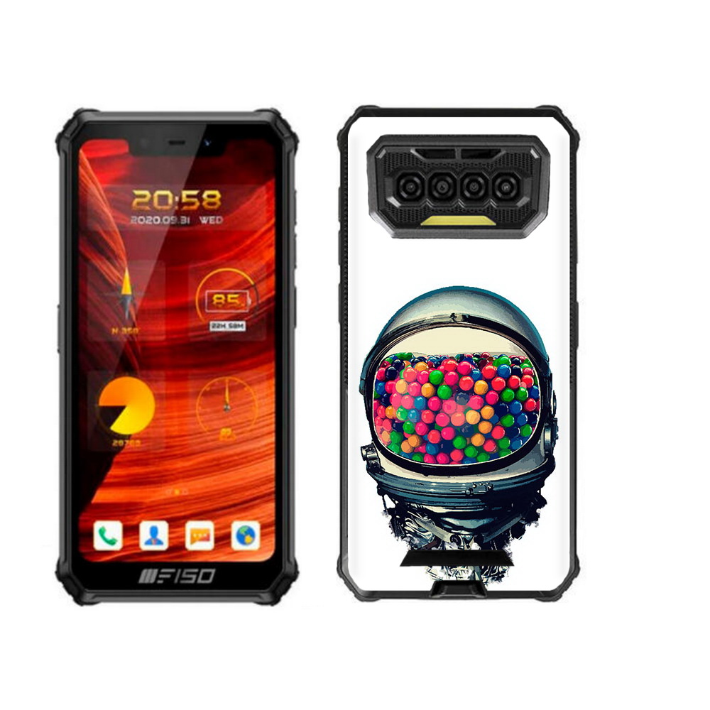 

Чехол бампер MyPads шлем космонавта для Oukitel F150 Bison 2021, Прозрачный, Tocco