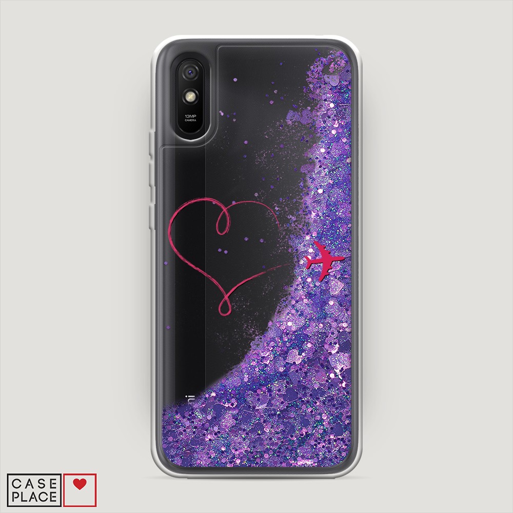 

Чехол Awog на Xiaomi Redmi 9A "Сердце и самолет", Разноцветный, 38992-1