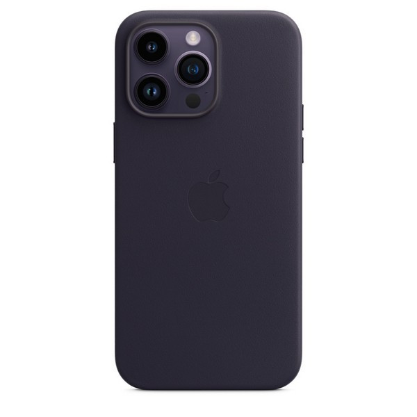 

Кожаный чехол apple magsafe для iphone 14 pro max (ink), iPhone Leather Case with MagSafe