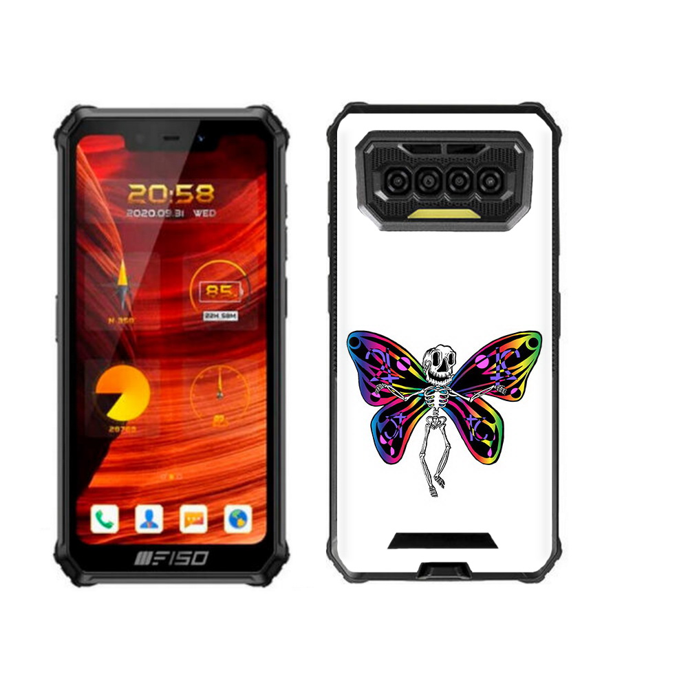 

Чехол бампер MyPads эффект бабочки для Oukitel F150 Bison 2021, Прозрачный, Tocco