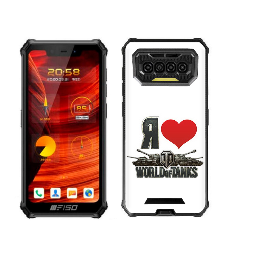 

Чехол бампер MyPads я люблю ворлд оф танк для Oukitel F150 Bison, Прозрачный, Tocco