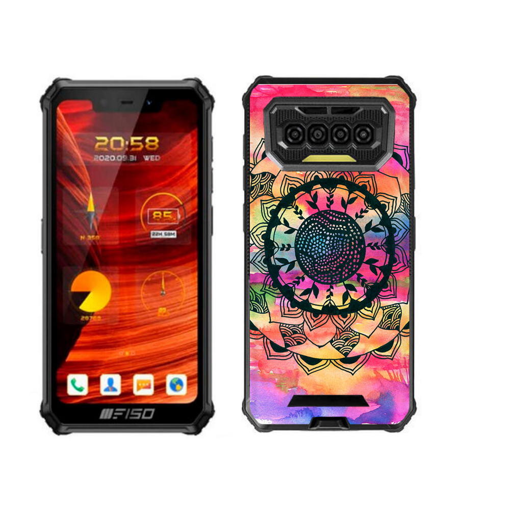 

Чехол бампер MyPads яркая абстракция круглый цветок для Oukitel Bison, Прозрачный, Tocco