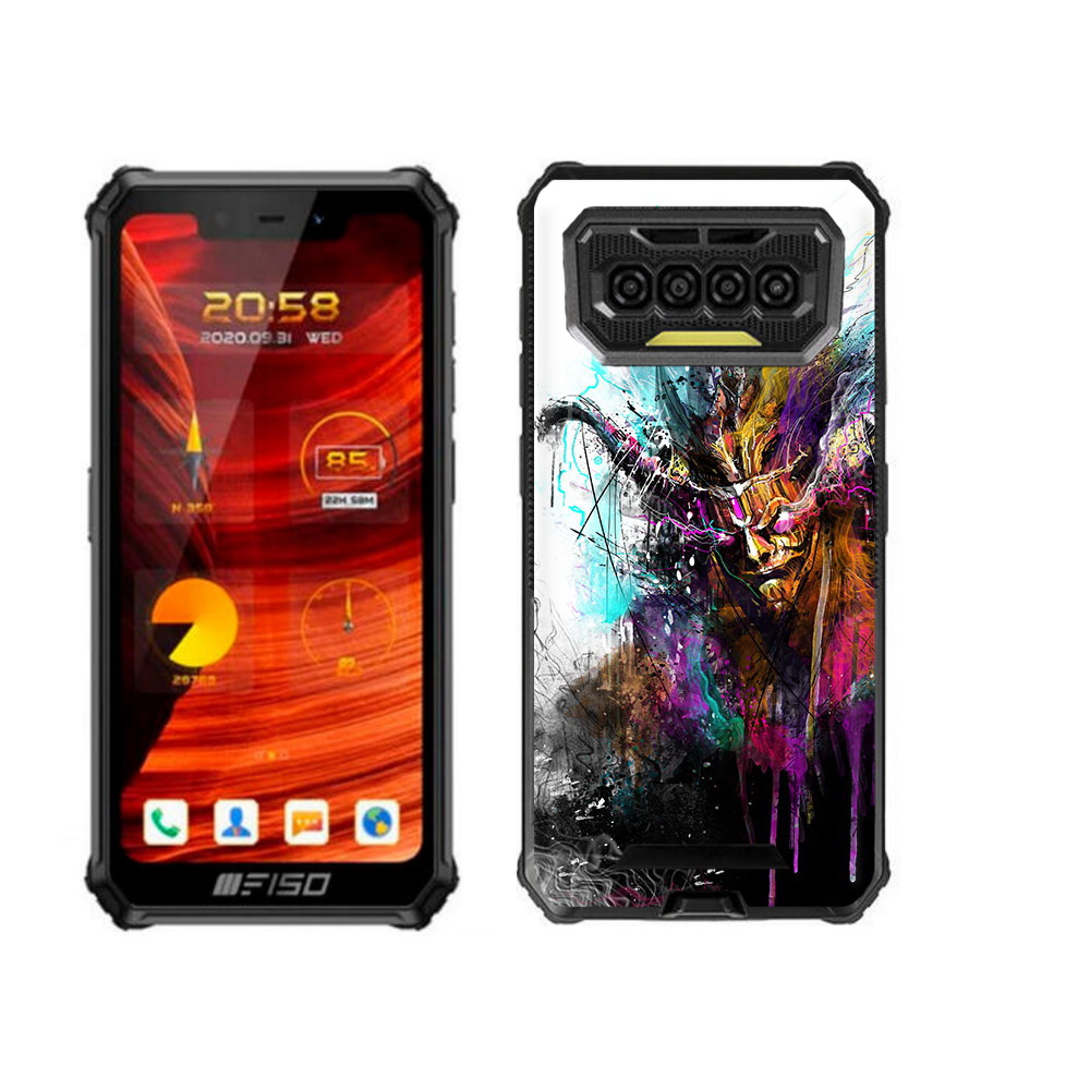 

Чехол бампер MyPads яркий дьявол для Oukitel F150 Bison 2021, Прозрачный, Tocco