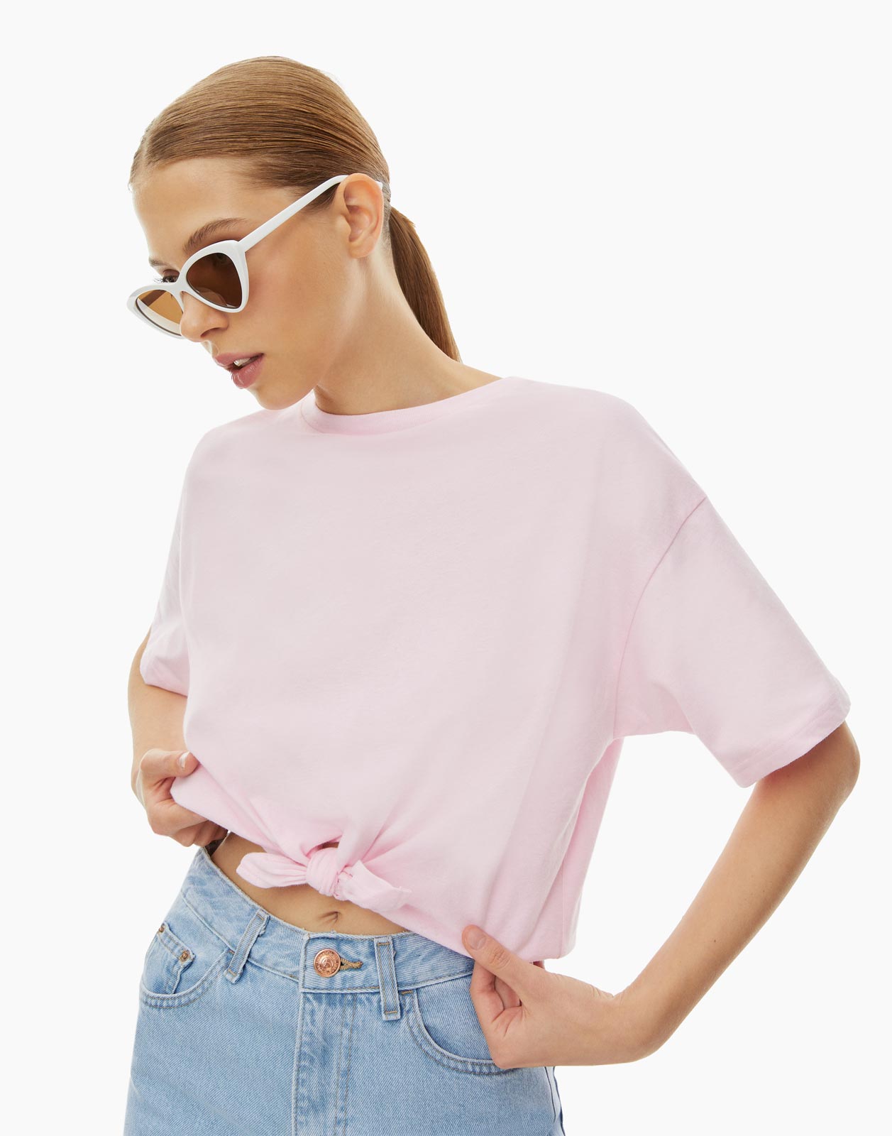 

Футболка женская Gloria Jeans GKT017216 розовая L, Розовый, GKT017216