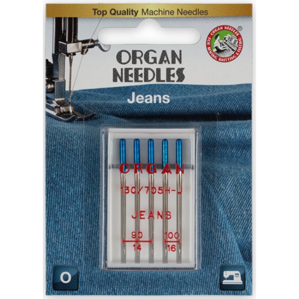 

Иглы для бытовых швейных машин Organ №90, №100 , для джинсы