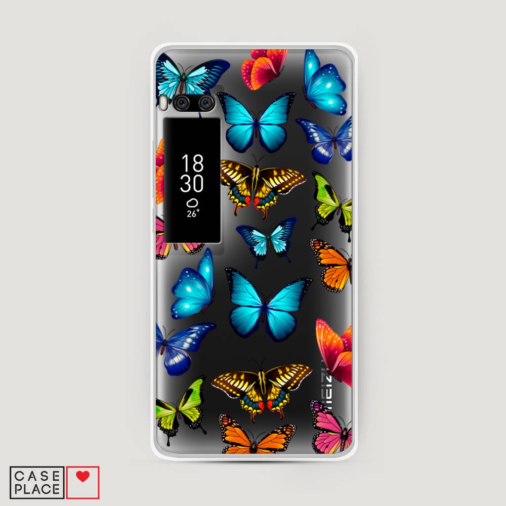 

Чехол Awog "Разные бабочки" для Meizu Pro 7 Plus