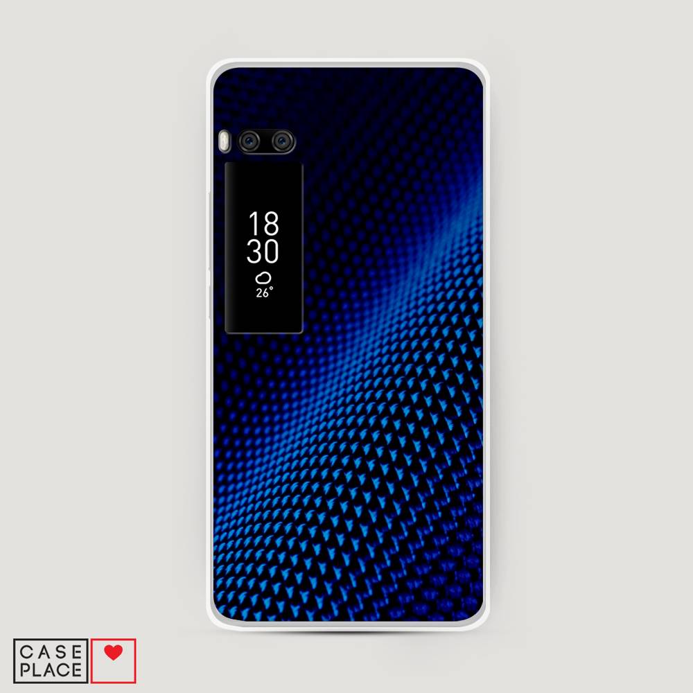 

Чехол Awog на Meizu Pro 7 Plus "Синий карбон", Черный;синий, 71950-3
