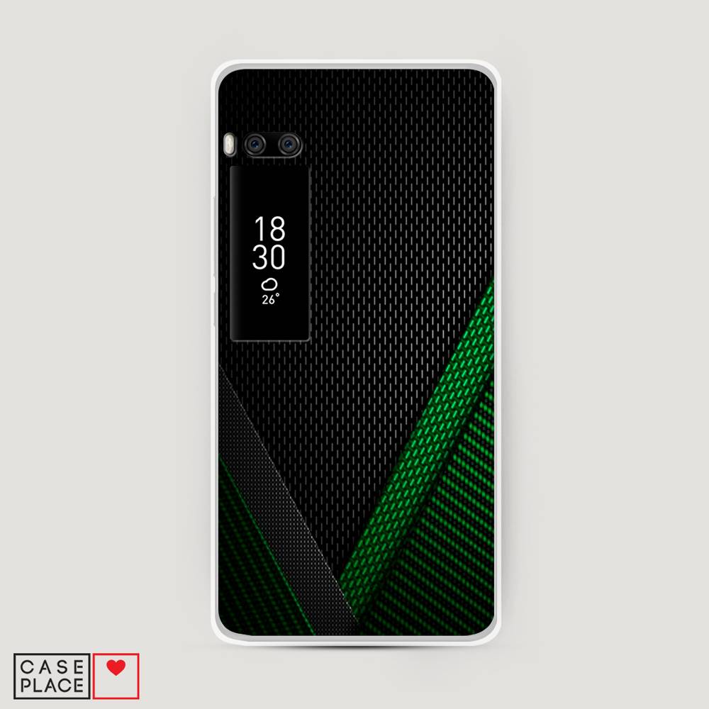 

Чехол Awog на Meizu Pro 7 Plus "Зеленый карбон", Черный;зеленый, 71950-3