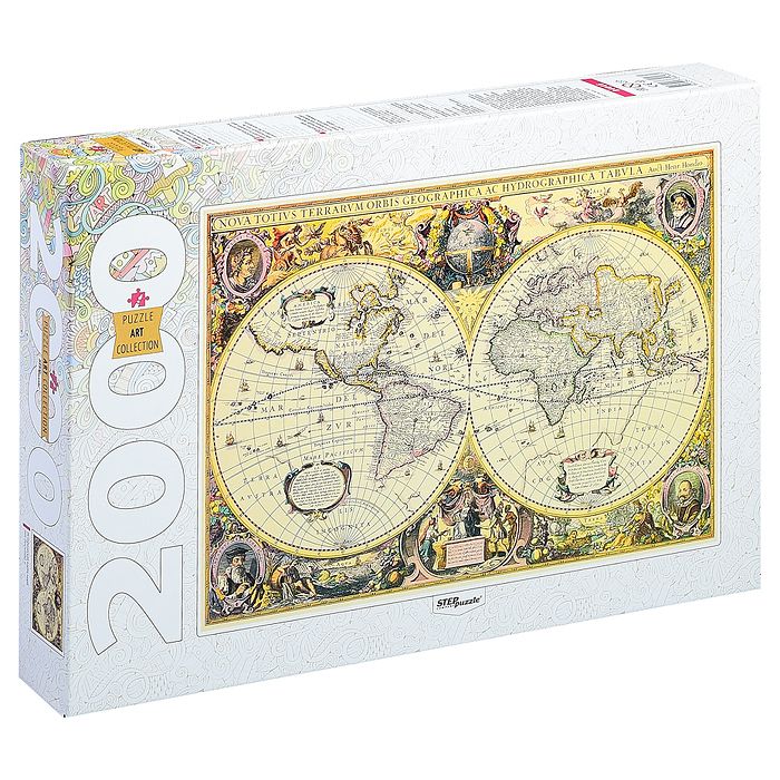 Пазлы 2000 Историческая карта мира (new), Step Puzzle  - купить