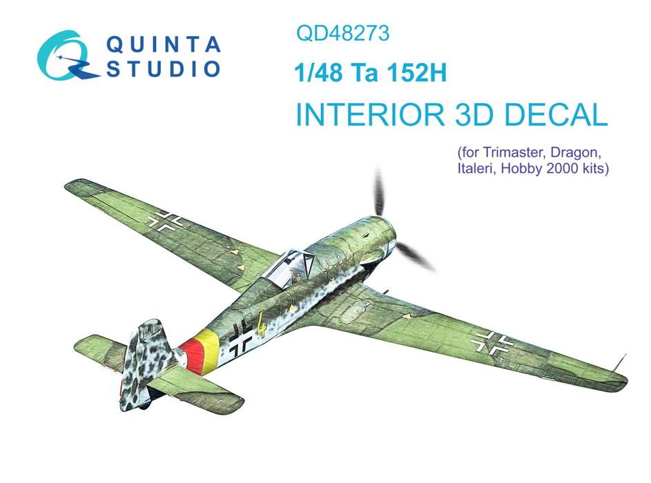

QD48273 3D Декаль интерьера кабины Ta 152H Dragon, Цветной