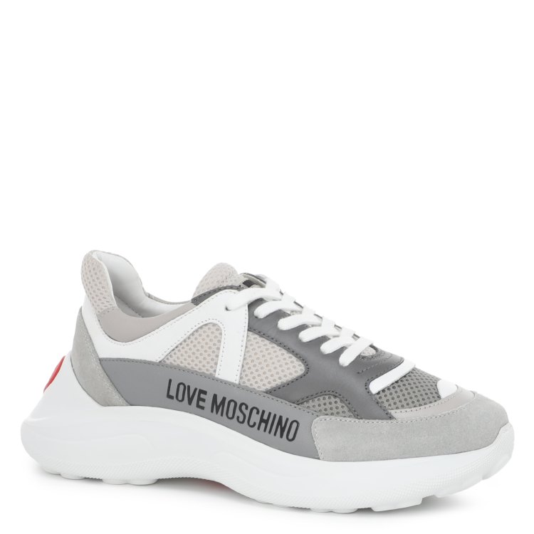 Кроссовки женские MOSCHINO LOVE JA15306G серые 41 EU