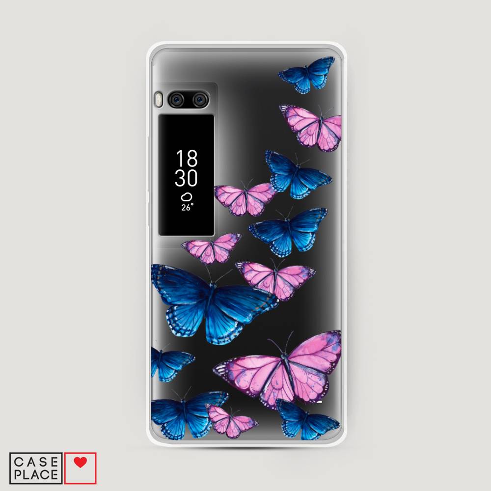 фото Чехол awog "полет бабочек" для meizu pro 7 plus
