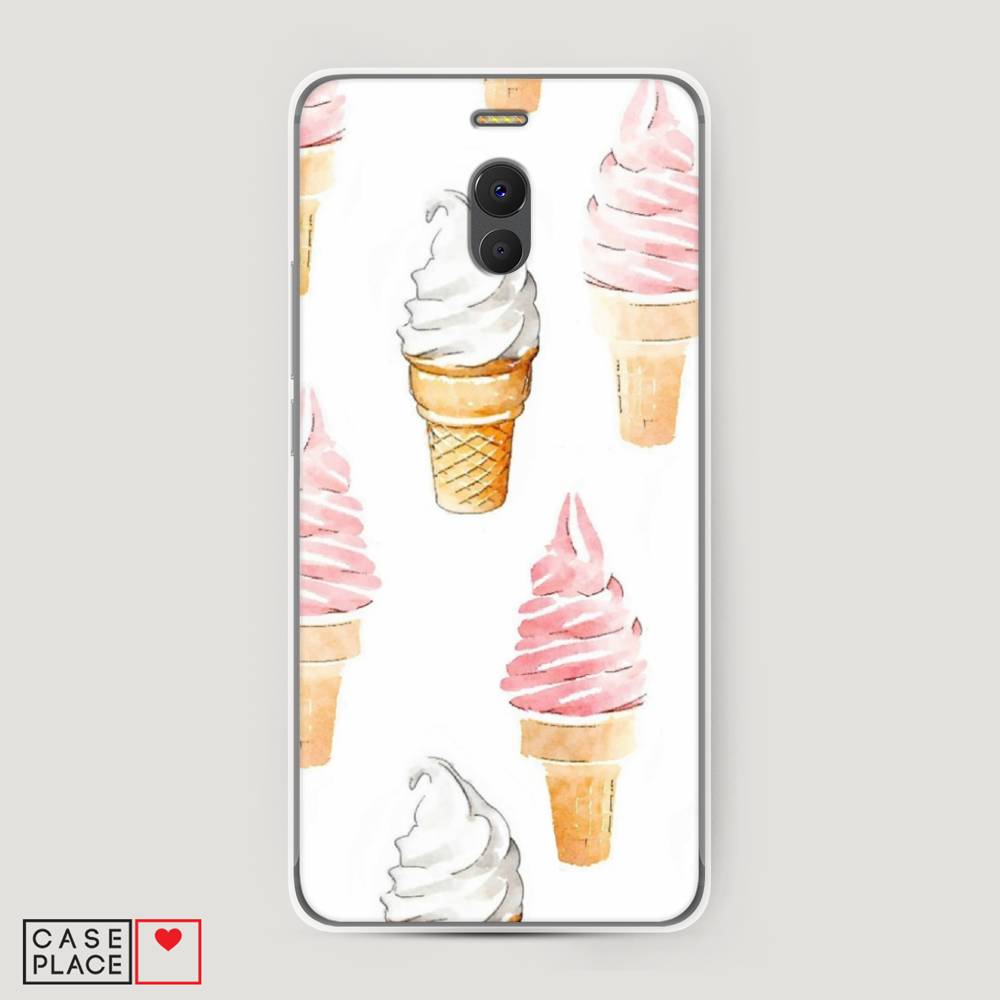 

Чехол Awog на Meizu M6 Note "Нарисованное мороженое", Белый;розовый, 72150-10
