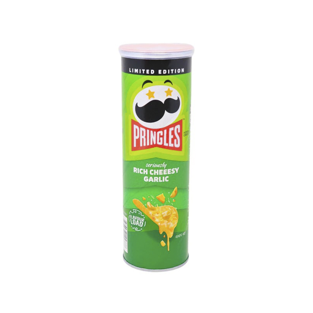 

Чипсы картофельные Pringles Rich Cheesy Garlic со вкусом сырно-чесночного соуса, 102 г