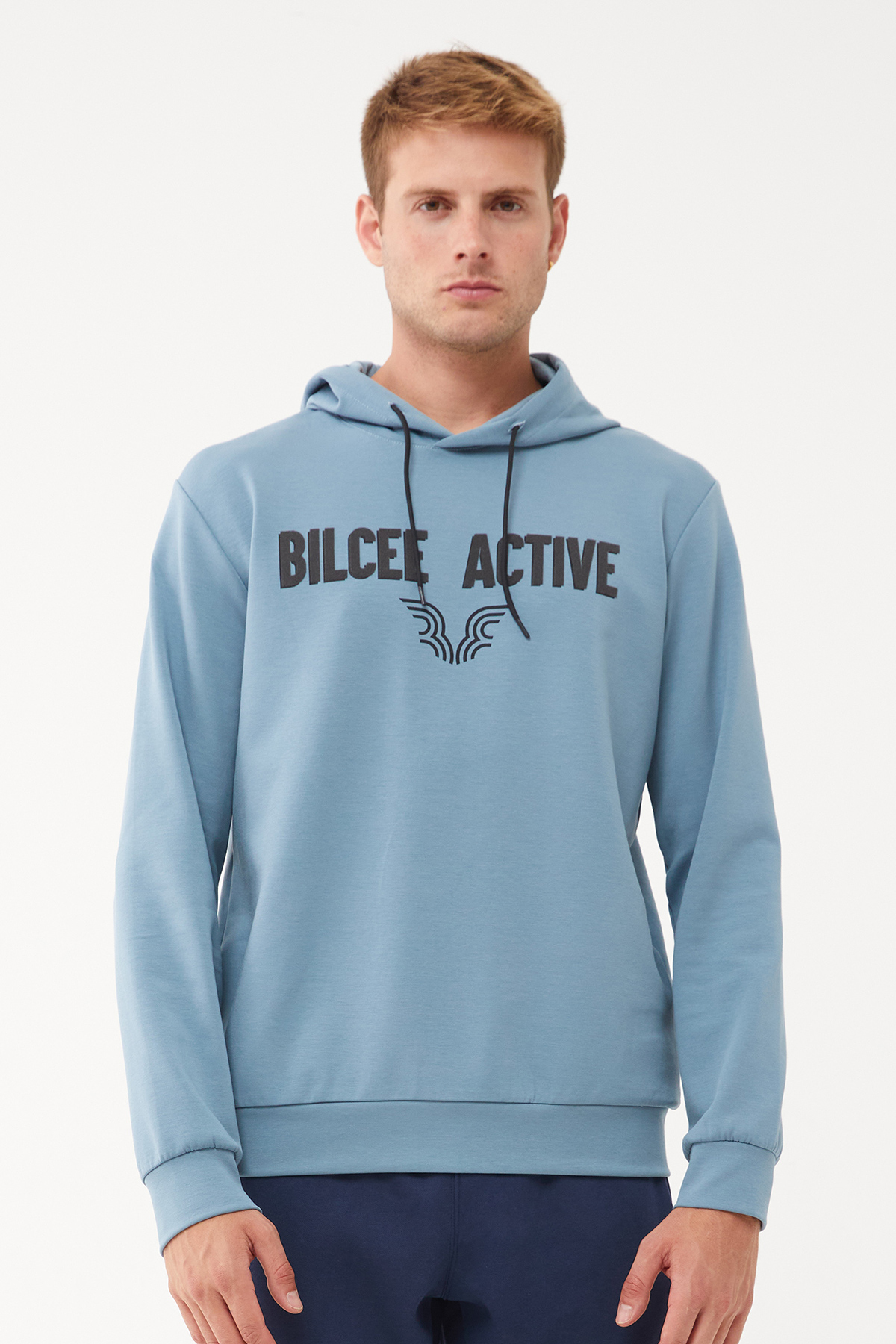 Толстовка мужская Bilcee TB23ML11W1541-1-1827 голубая XL