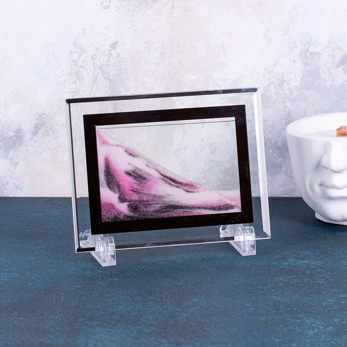 Песочная картина S розовая 13х17 см