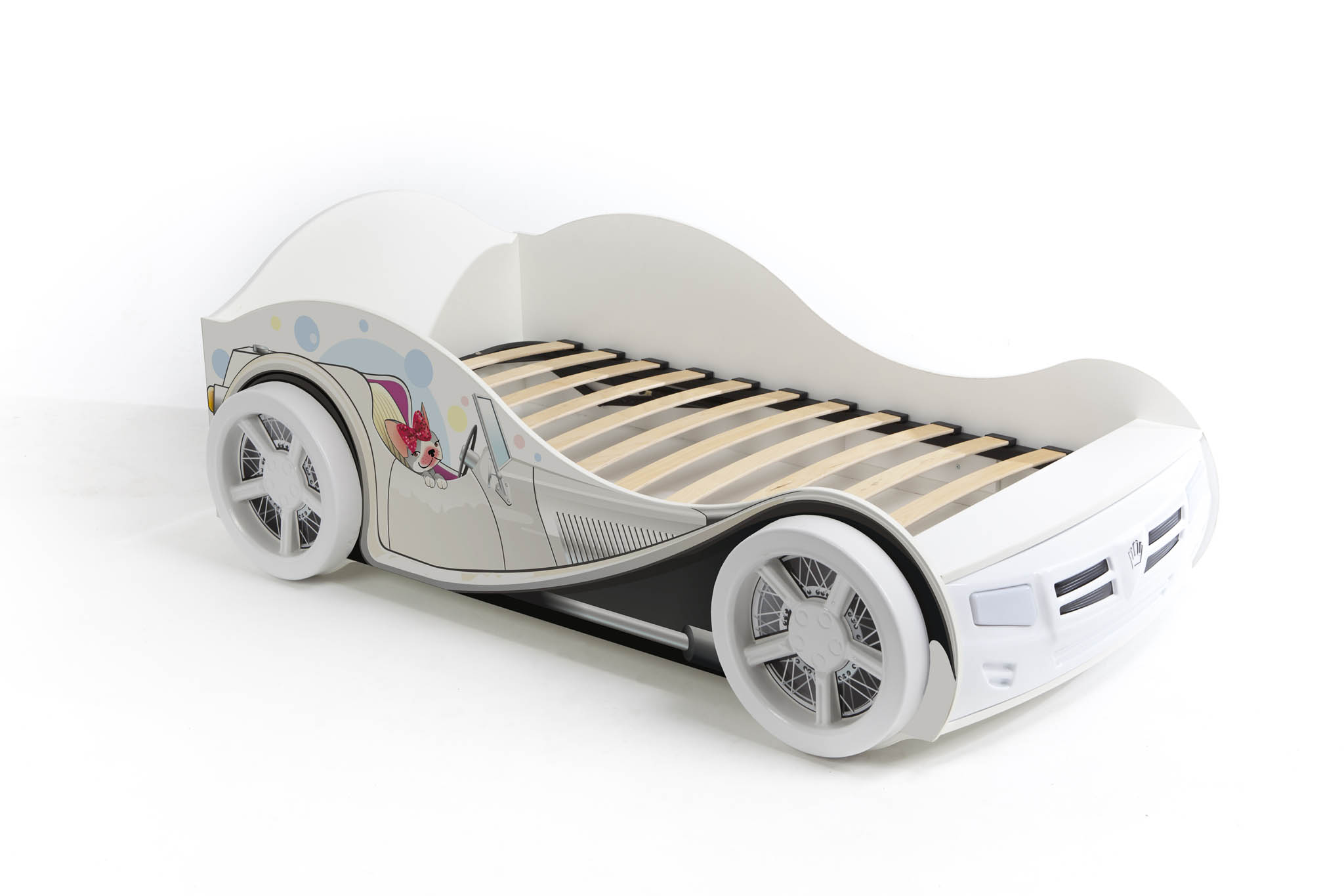 

Кровать машина ABC-KING Molly (160*90), Белый, Molly