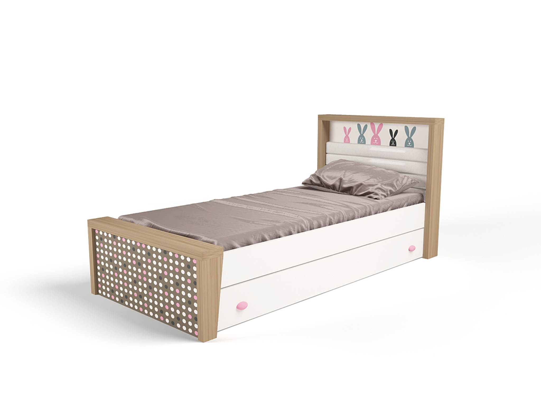 

Кровать ABC-KING 190х90 № 3MIX BUNNY № 3 (розовый), BUNNY № 3