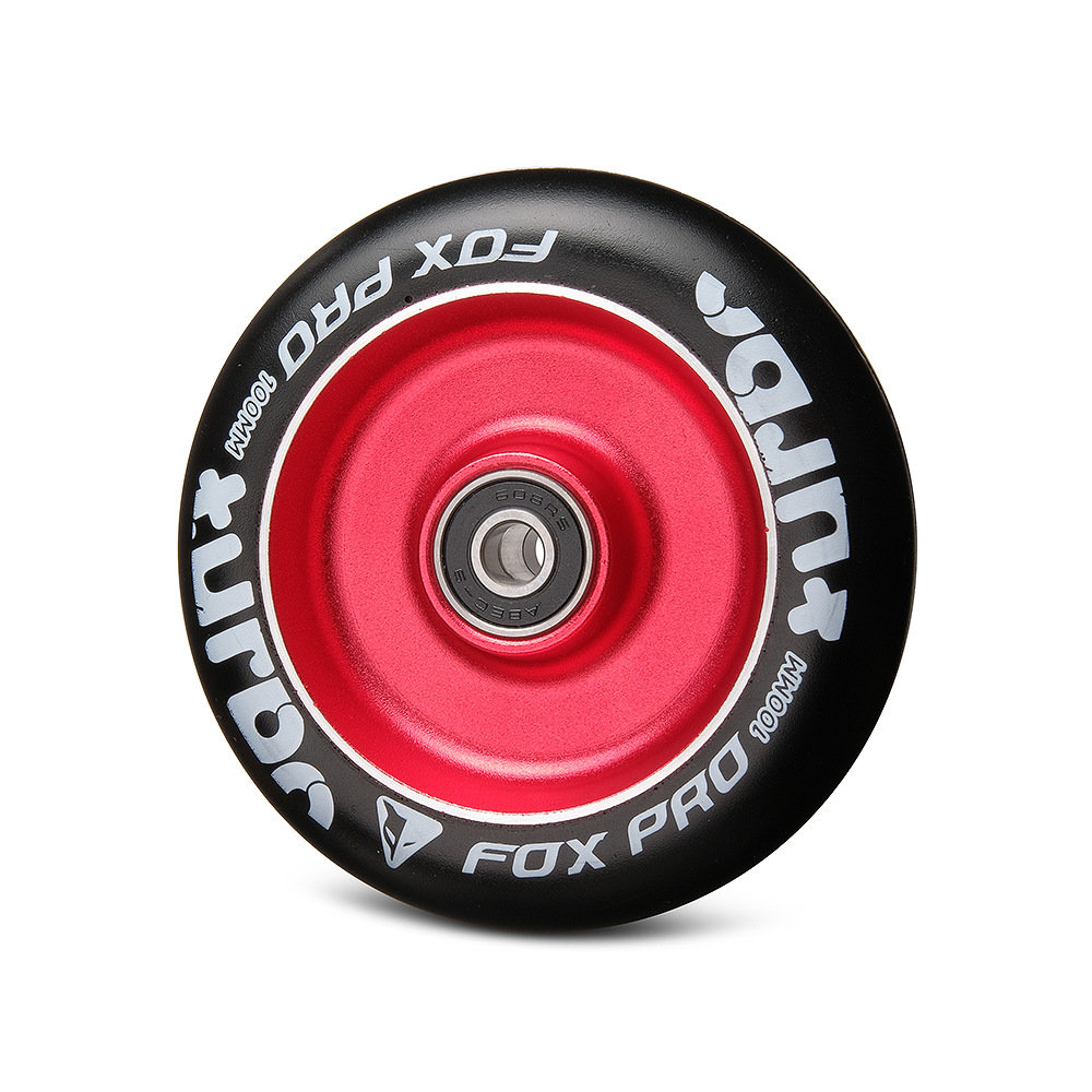 

Колесо для самоката Fox Pro Flat Solid 100 мм красное/черное, Flat Solid