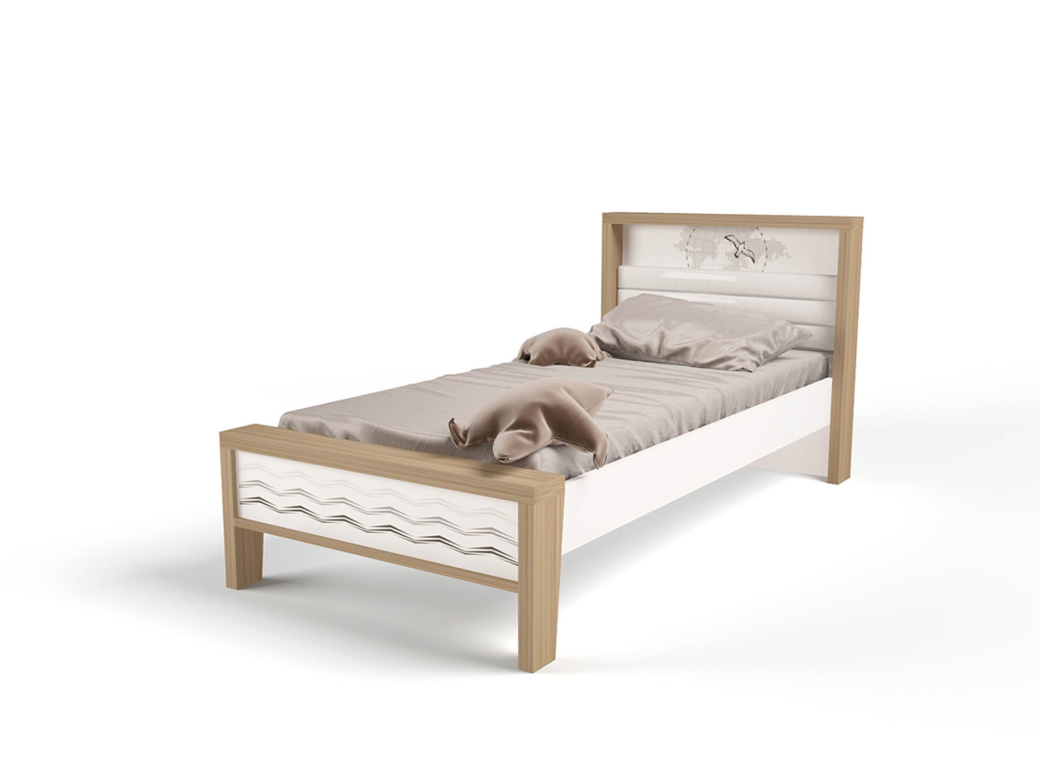 

Кровать ABC-KING 160х90 №1MIX OCEAN №1 (cream), Бежевый, OCEAN №1