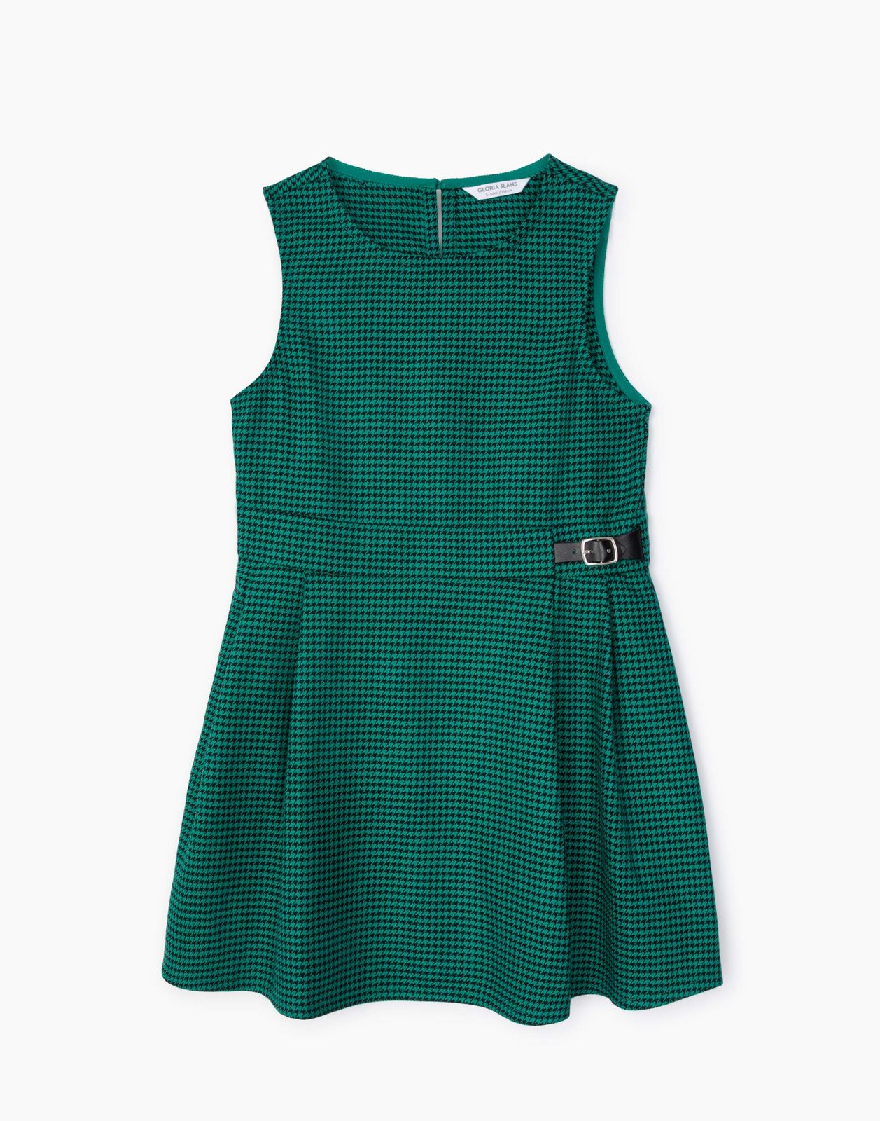 Платье детское Gloria Jeans GDR027840, зеленый/черный, 140
