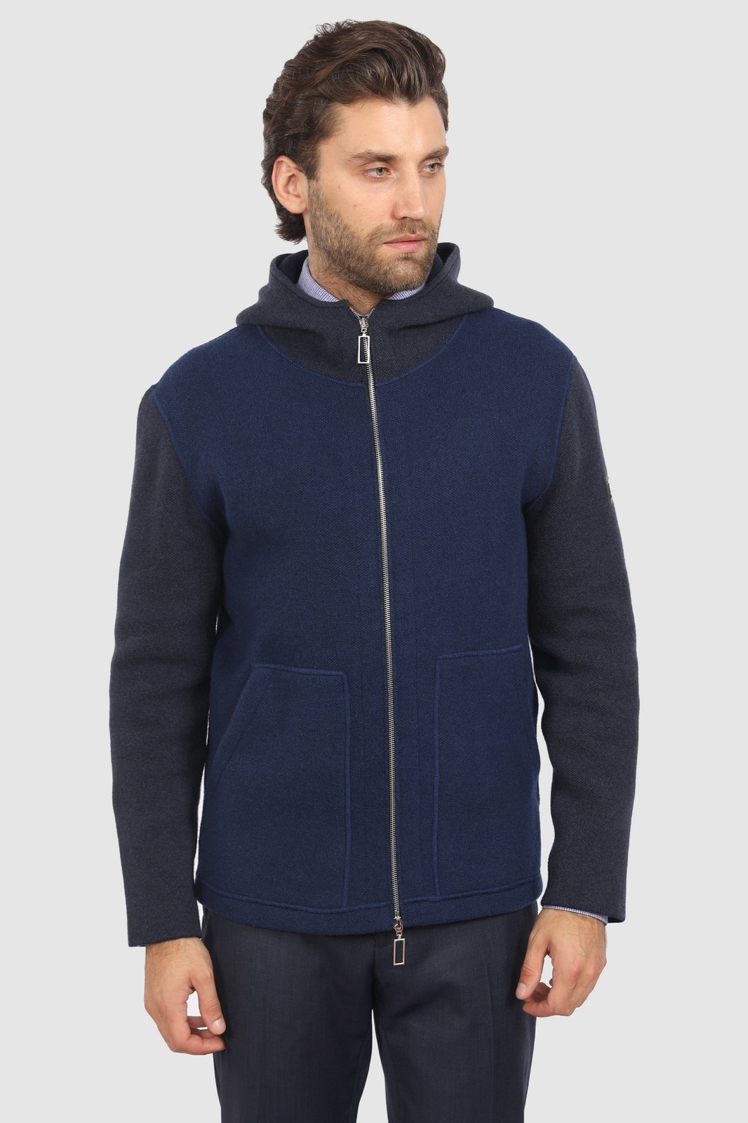 

Кардиган мужской 19W-JHLE41-KD/90 Kanzler синий M, 19W-JHLE41-KD/90