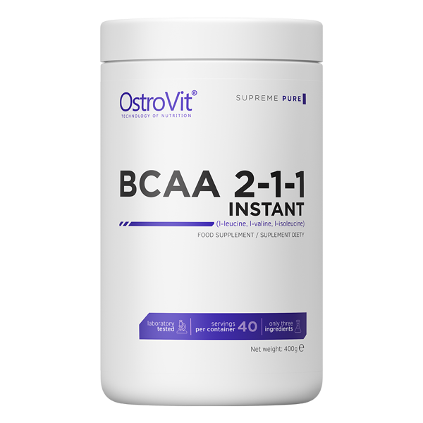

OstroVit Supreme Pure 2:1:1 BCAA 400 г, без вкуса, Supreme Pure 2:1:1