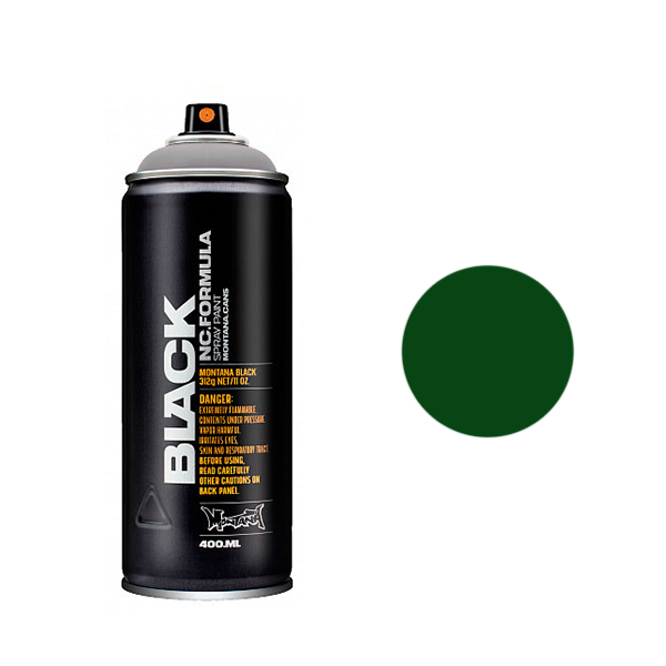 

Аэрозольная краска Montana Black TAG green 400 мл зеленая, Зеленый, Black 400мл TAG green
