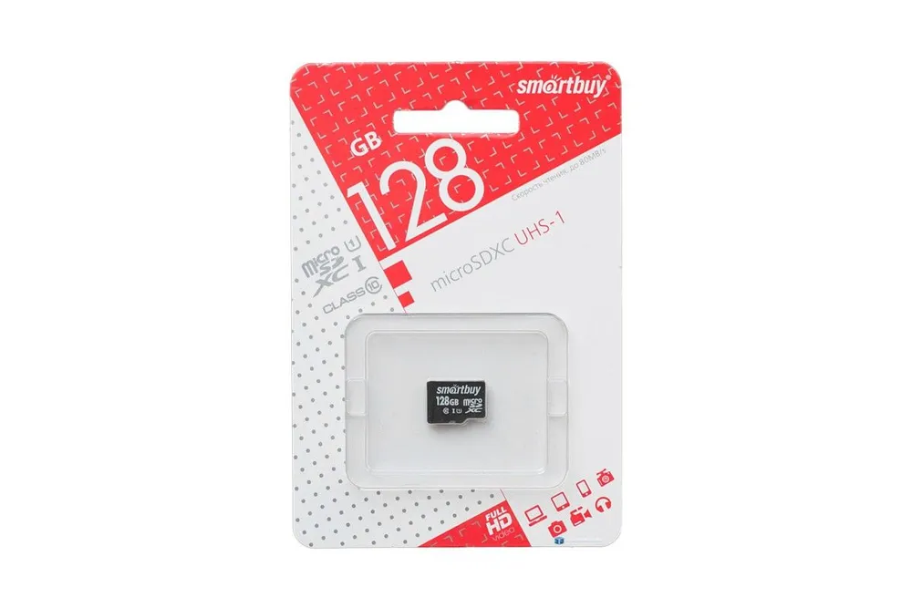 Карта памяти SmartBuy Micro SDXC 128Гб (SB128GBSDCL10-00)