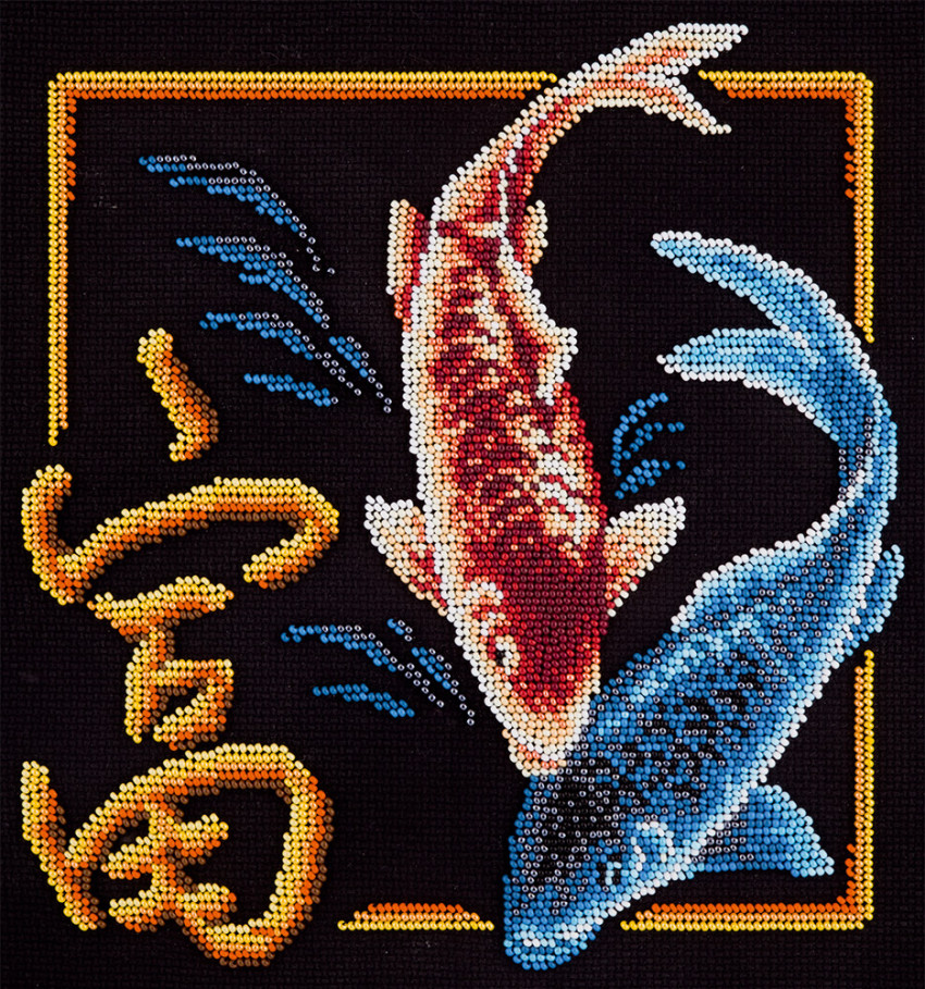 

Вышивка бисером Иероглиф Богатство И-1983, 24x25 см от Panna