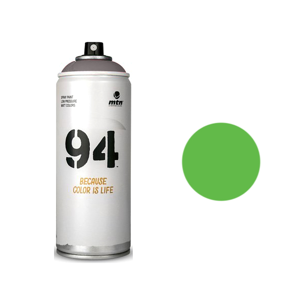 Аэрозольная краска Mtn 94 Fluor флуоресцентная 400 мл зеленая флуоресцентная краска для декоративных работ kudo