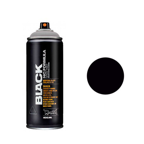фото Аэрозольная краска montana black tarblack out 400 мл черная
