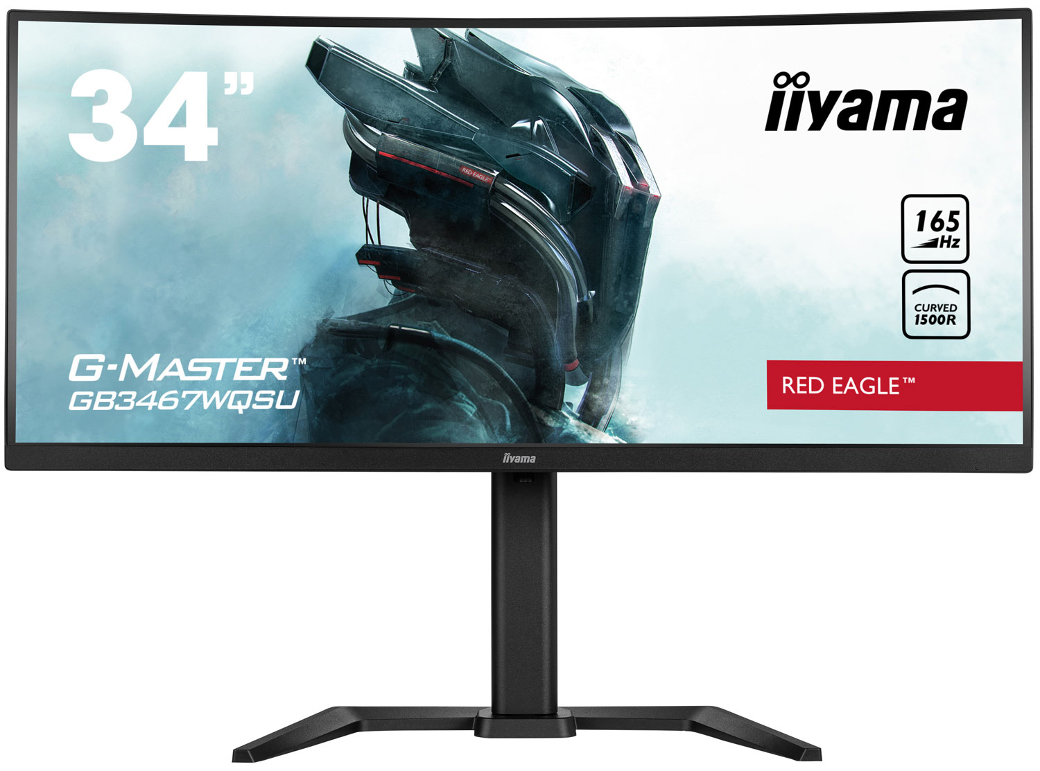 

34" Монитор iiyama G-Master GB3467WQSU-B5 черный 165Hz 3440x1440 VA, G-Master GB3467WQSU-B5 Black