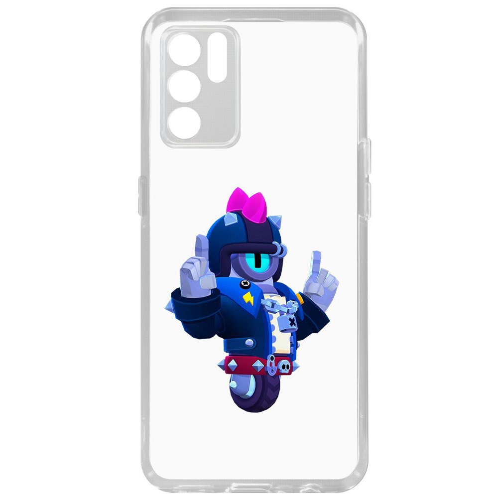 

Чехол-накладка Brawl Stars-Дикий Сту для Oppo Reno6, Прозрачный