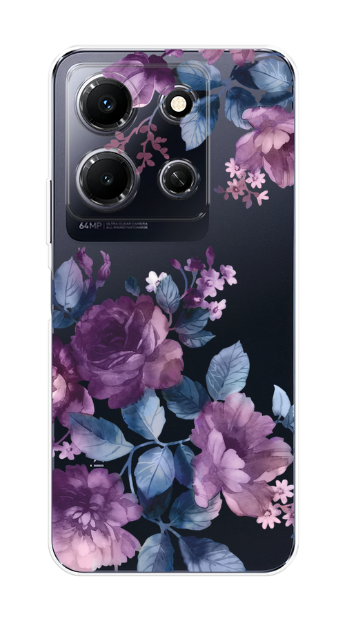 

Чехол Homey на Infinix Note 30i "Purple Blossoms", Синий;фиолетовый, 3104350-1